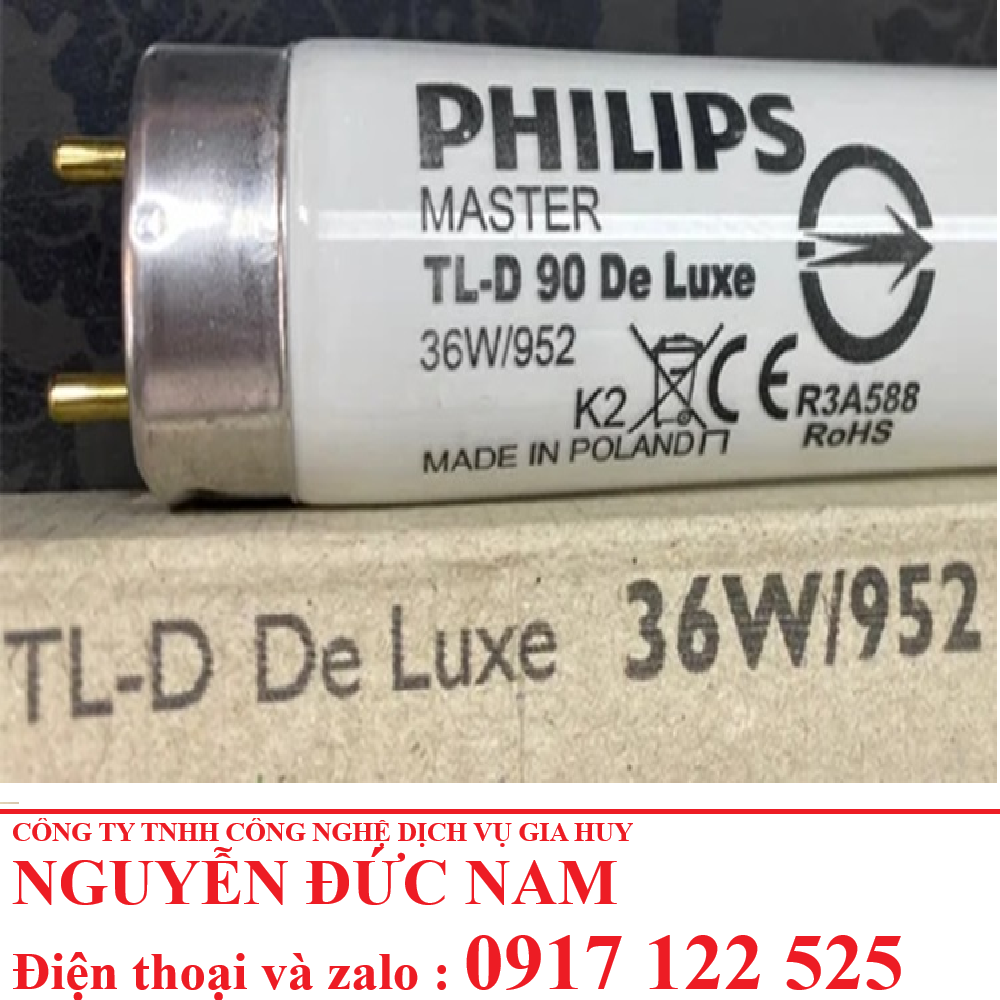 Bóng đèn D50 TL-D 90 Deluxe 36W/952 - Tạo nguồn sáng chuẩn cho tủ so màu
