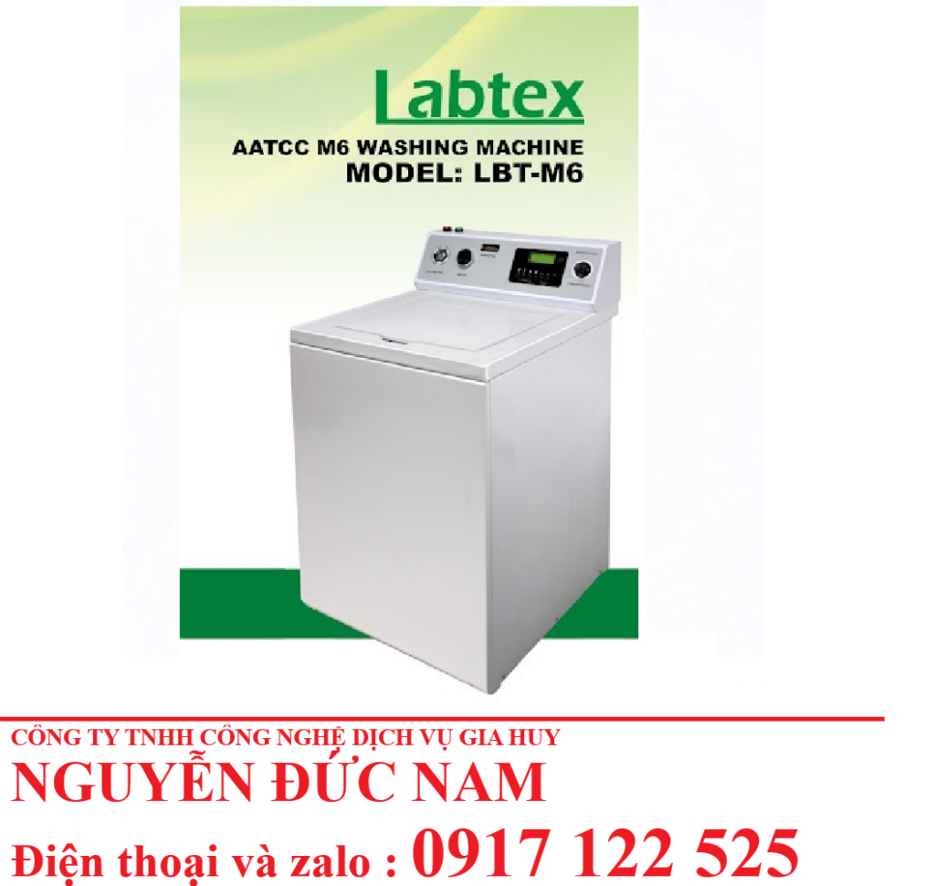Máy giặt LBT M6 - Thiết bị thí nghiệm AATCC chuyên dụng