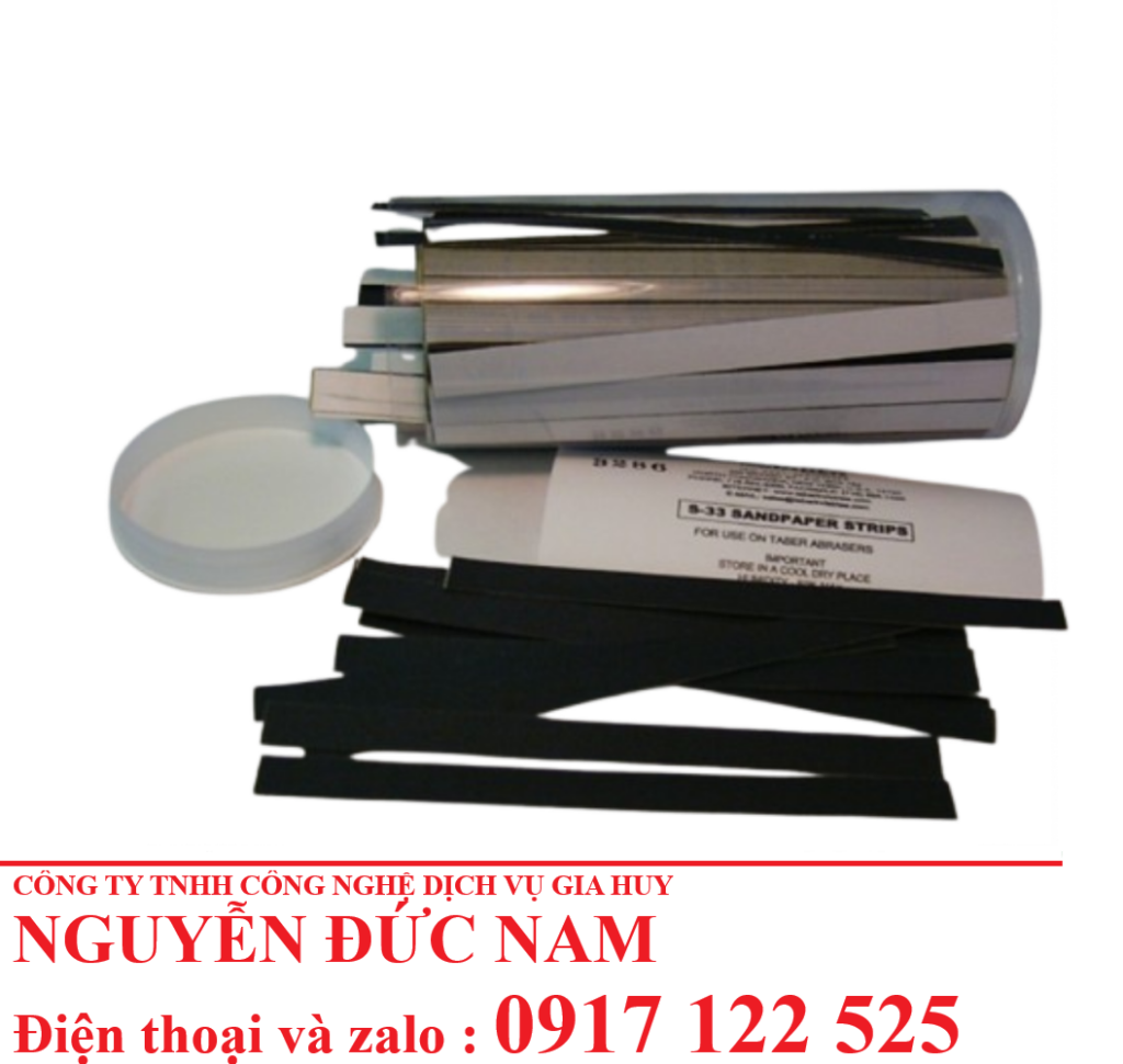 Giấy nhám mài mòn Taber S-33 chính hãng USA - Kiểm tra độ bền vật liệu